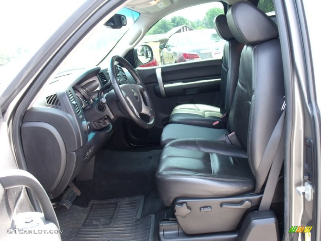 Ebony Interior 2008 Chevrolet Silverado 1500 LT Extended Cab 4x4 Photo #49999732
