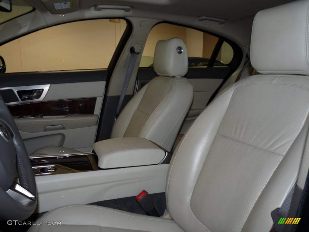 Ivory White/Oyster Grey Interior 2011 Jaguar XF Premium Sport Sedan Photo #50000065