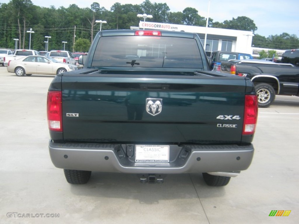 2011 Ram 1500 SLT Outdoorsman Crew Cab 4x4 - Hunter Green Pearl / Dark Slate Gray/Medium Graystone photo #4