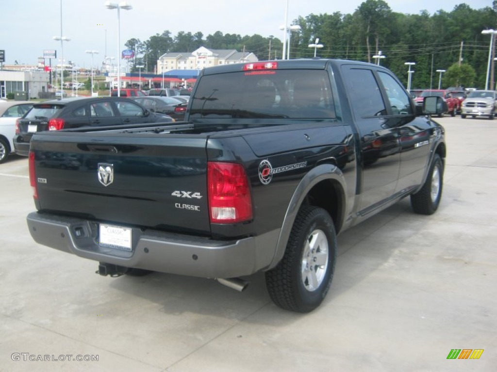 2011 Ram 1500 SLT Outdoorsman Crew Cab 4x4 - Hunter Green Pearl / Dark Slate Gray/Medium Graystone photo #5