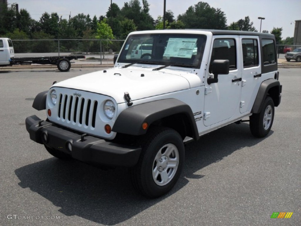 Bright White 2011 Jeep Wrangler Unlimited Sport 4x4 Right Hand Drive Exterior Photo #50002243