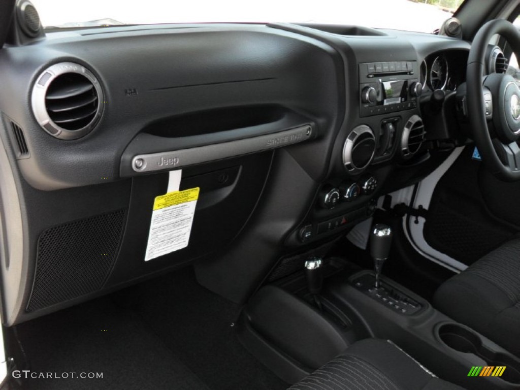 2011 Jeep Wrangler Unlimited Sport 4x4 Right Hand Drive Black Dashboard Photo #50002360