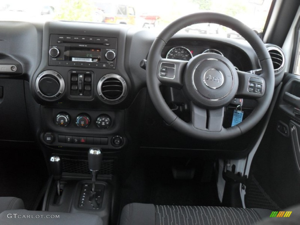 2011 Jeep Wrangler Unlimited Sport 4x4 Right Hand Drive Black Dashboard Photo #50002474