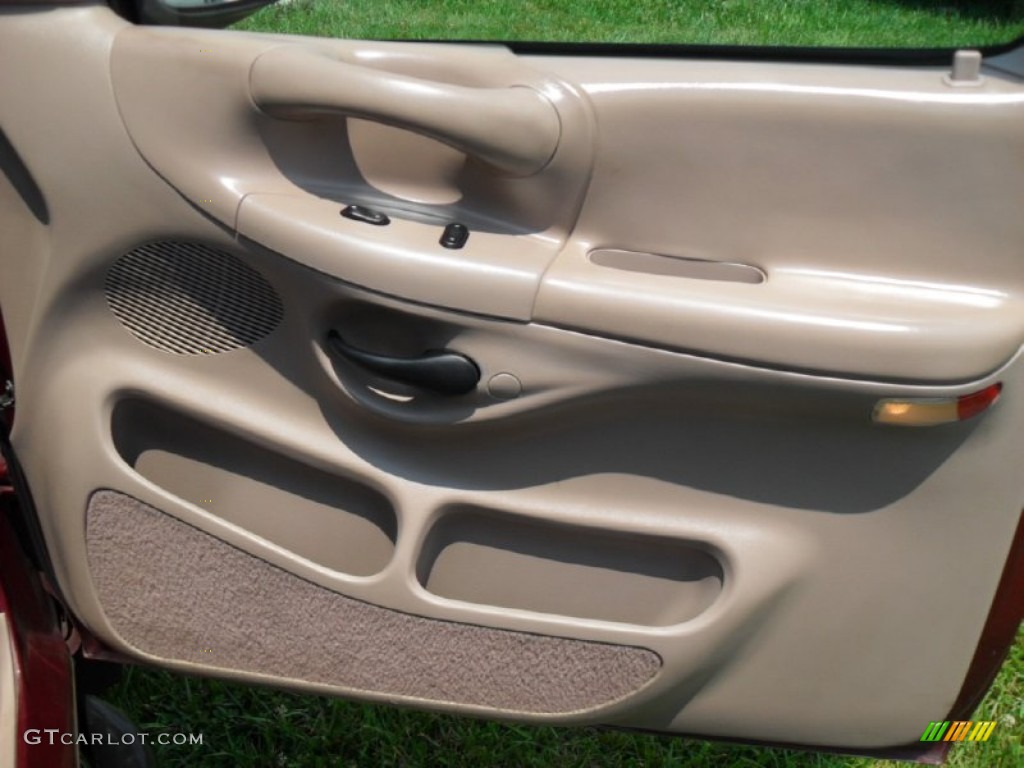 1997 Ford F150 Lariat Extended Cab Medium Prairie Tan Door Panel Photo #50002852