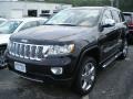 2011 Brilliant Black Crystal Pearl Jeep Grand Cherokee Overland 4x4  photo #1