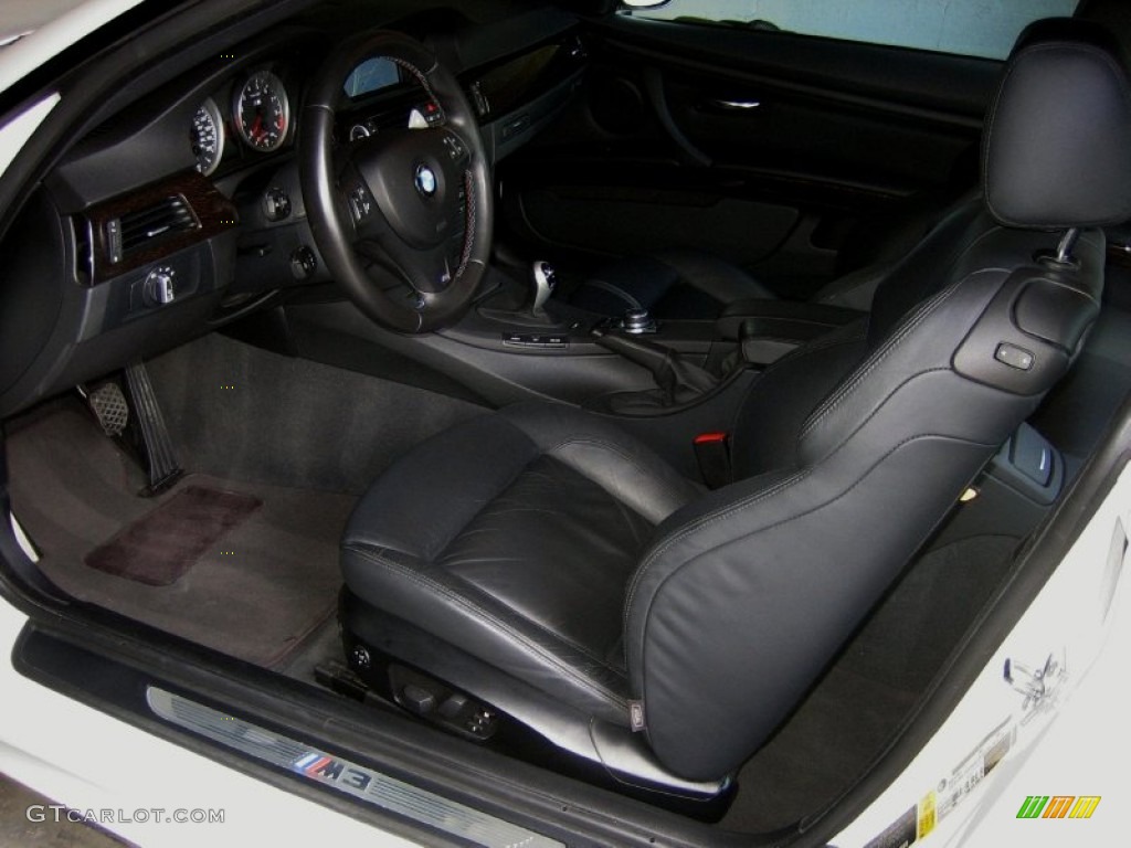 Black Novillo Leather Interior 2009 BMW M3 Coupe Photo #50003431