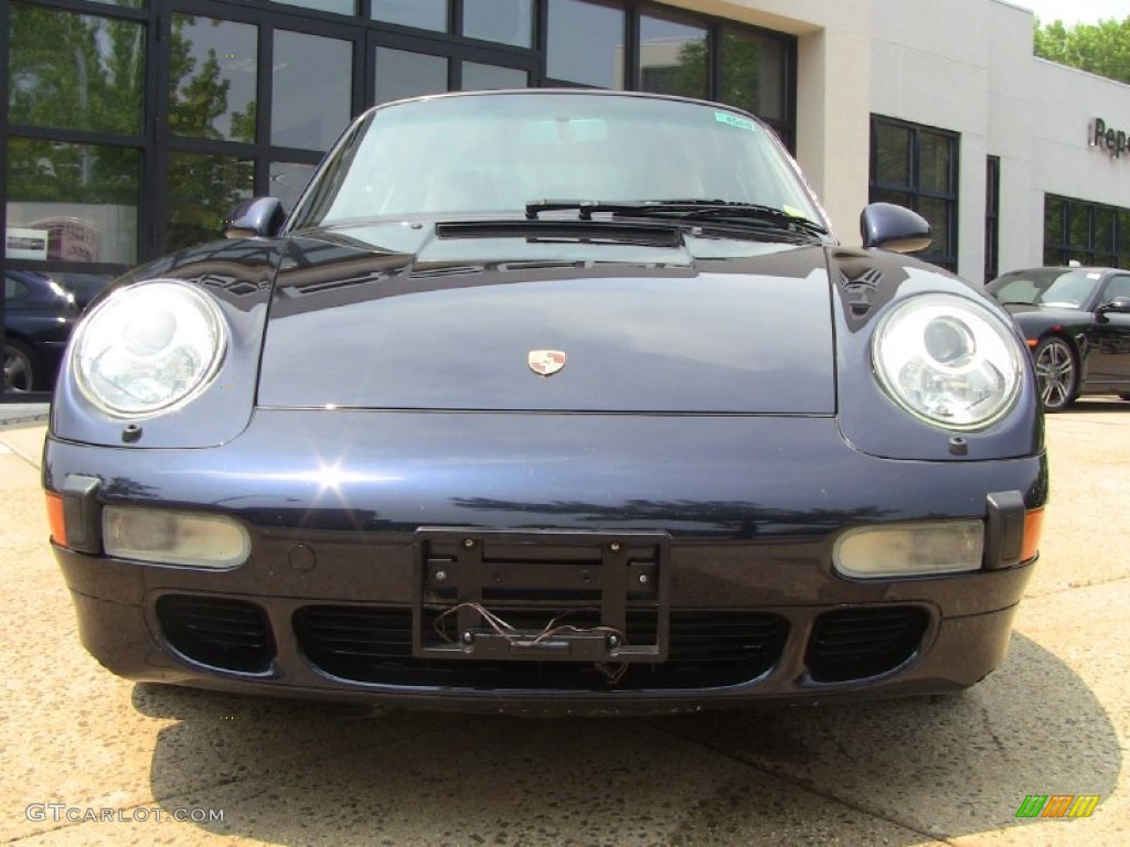 Midnight Blue Metallic 1996 Porsche 911 Turbo Exterior Photo #50003551