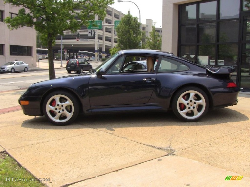 Midnight Blue Metallic 1996 Porsche 911 Turbo Exterior Photo #50003569