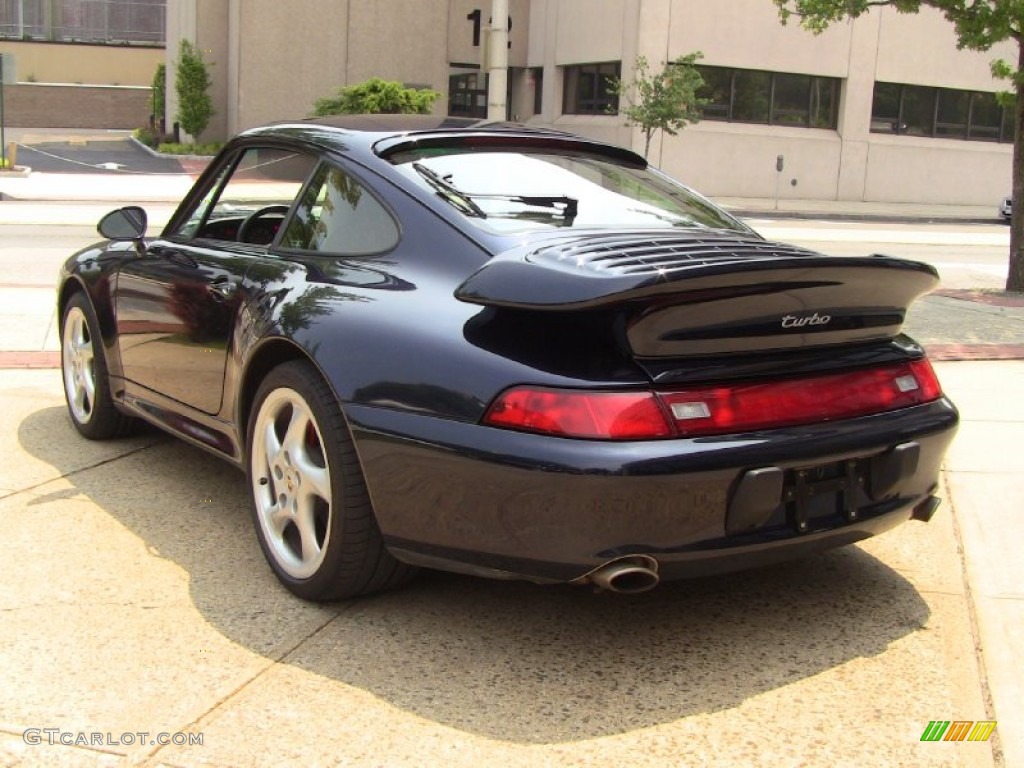 Midnight Blue Metallic 1996 Porsche 911 Turbo Exterior Photo #50003584