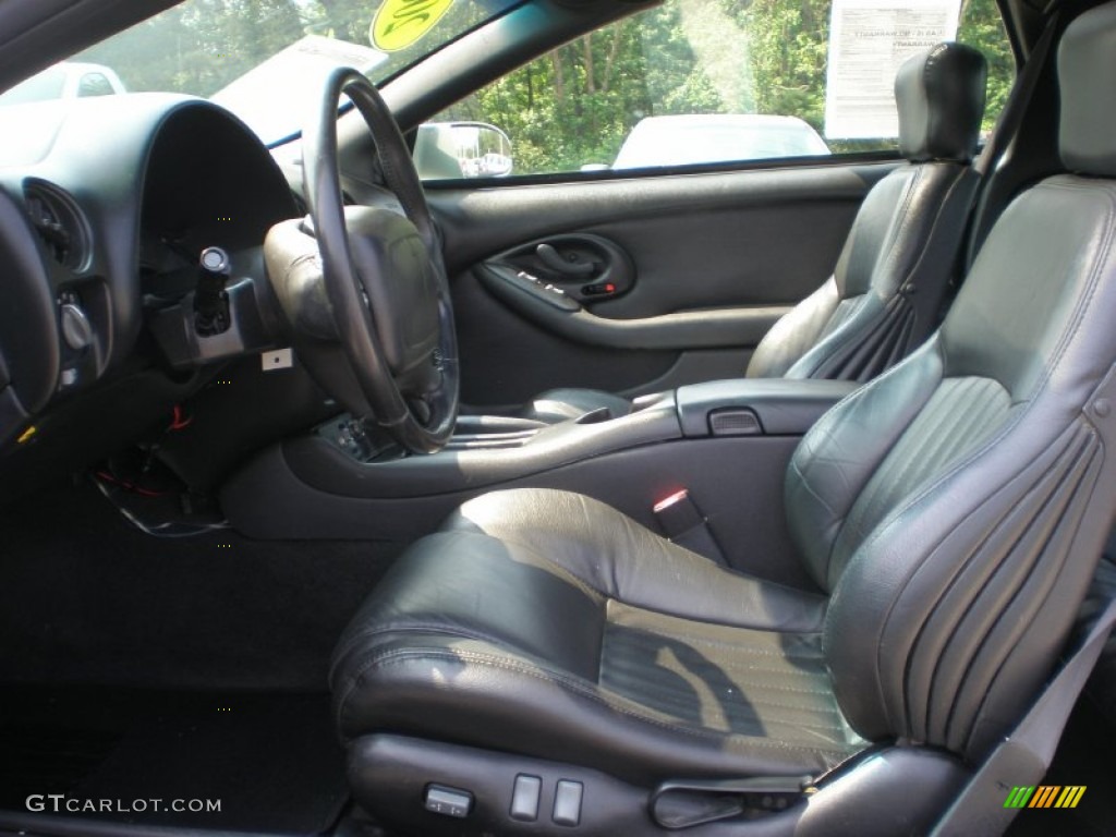 Ebony Interior 2001 Pontiac Firebird Trans Am Coupe Photo #50004382