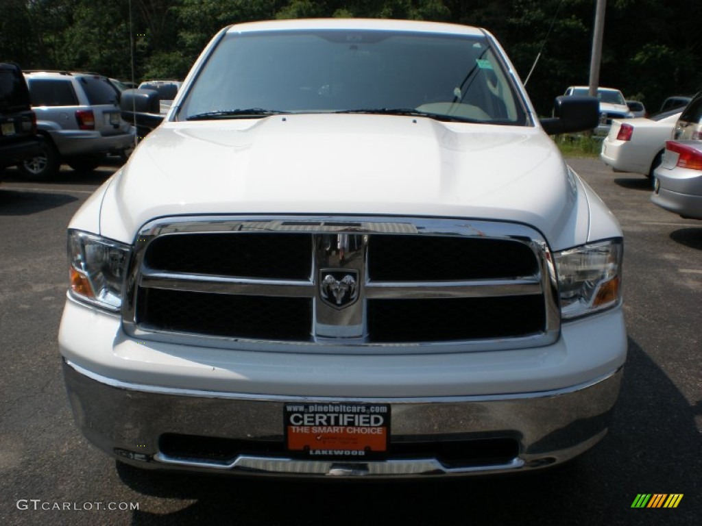 2011 Ram 1500 SLT Quad Cab 4x4 - Bright White / Dark Slate Gray/Medium Graystone photo #2