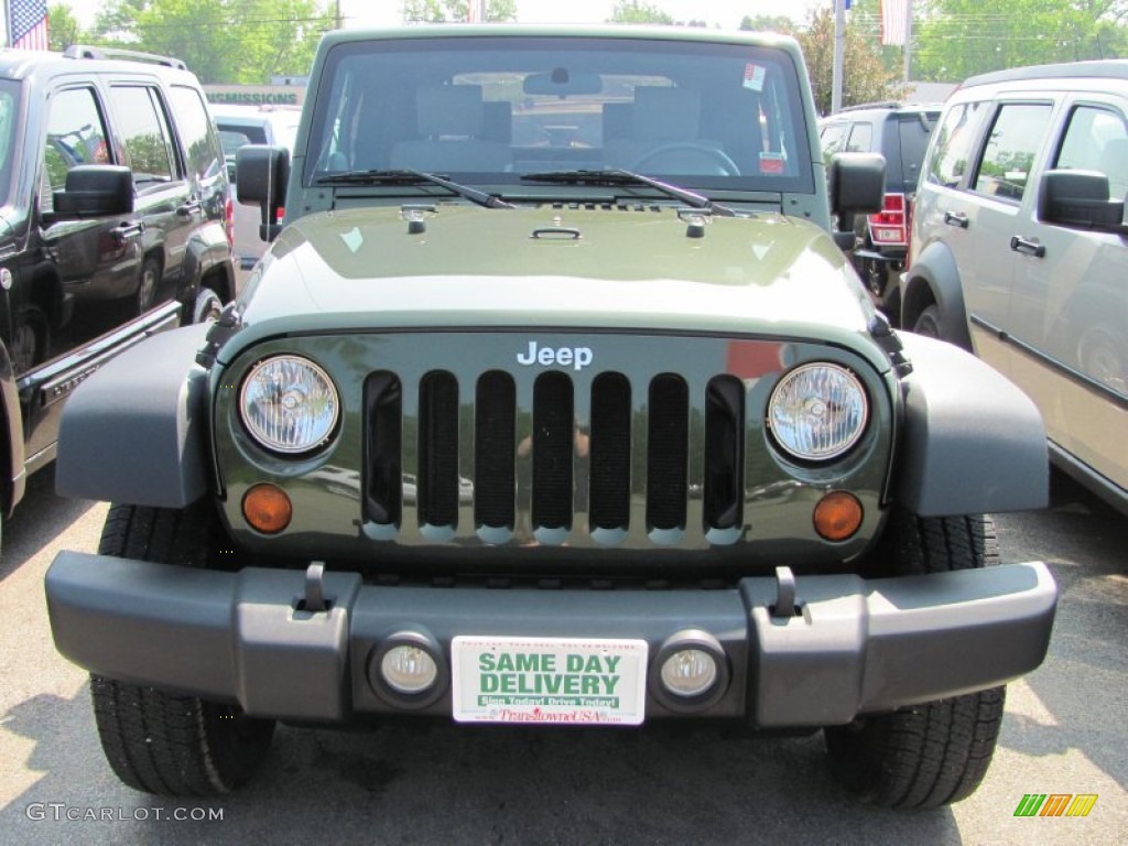 2009 Wrangler X 4x4 - Jeep Green Metallic / Dark Slate Gray/Medium Slate Gray photo #10