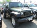 2009 Jeep Green Metallic Jeep Wrangler X 4x4  photo #12