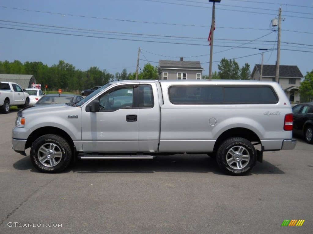 2006 F150 XLT Regular Cab 4x4 - Silver Metallic / Medium Flint photo #12