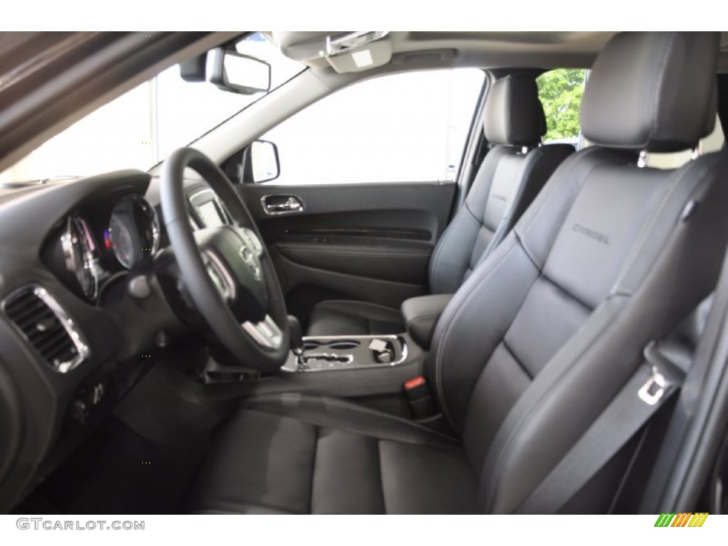 Black Interior 2011 Dodge Durango Citadel Photo #50005550