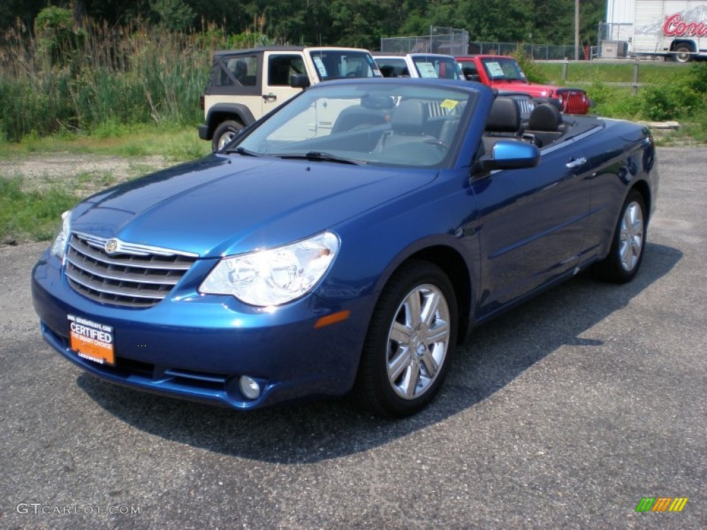 2010 Sebring Limited Hardtop Convertible - Deep Water Blue Pearl / Dark Slate Gray photo #1