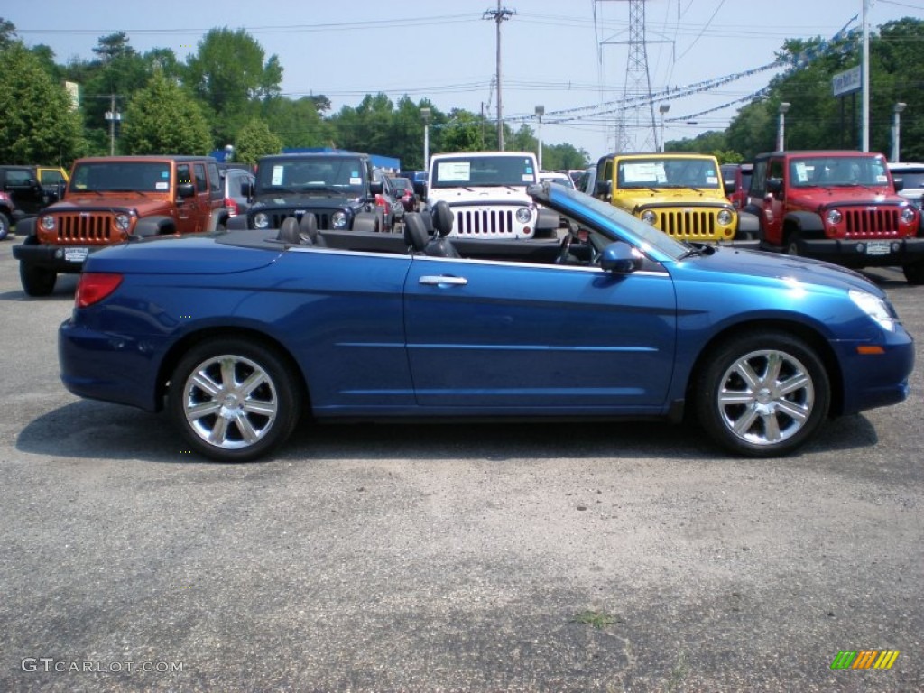 Deep Water Blue Pearl 2010 Chrysler Sebring Limited Hardtop Convertible Exterior Photo #50005909
