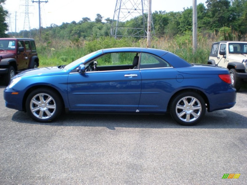 Deep Water Blue Pearl 2010 Chrysler Sebring Limited Hardtop Convertible Exterior Photo #50005996