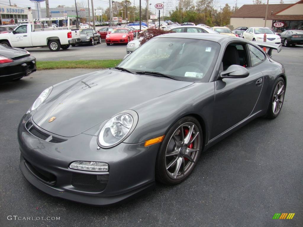 2010 911 GT3 - Meteor Grey Metallic / Black w/Alcantara photo #1