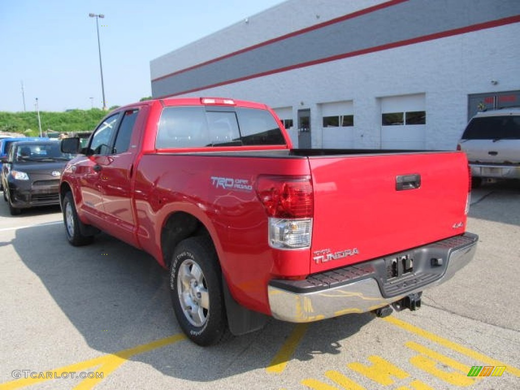 2010 Tundra TRD Double Cab 4x4 - Radiant Red / Graphite Gray photo #4