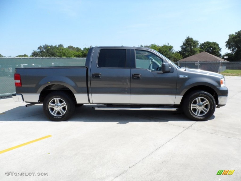 2006 F150 XLT SuperCrew - Dark Shadow Grey Metallic / Medium/Dark Flint photo #2