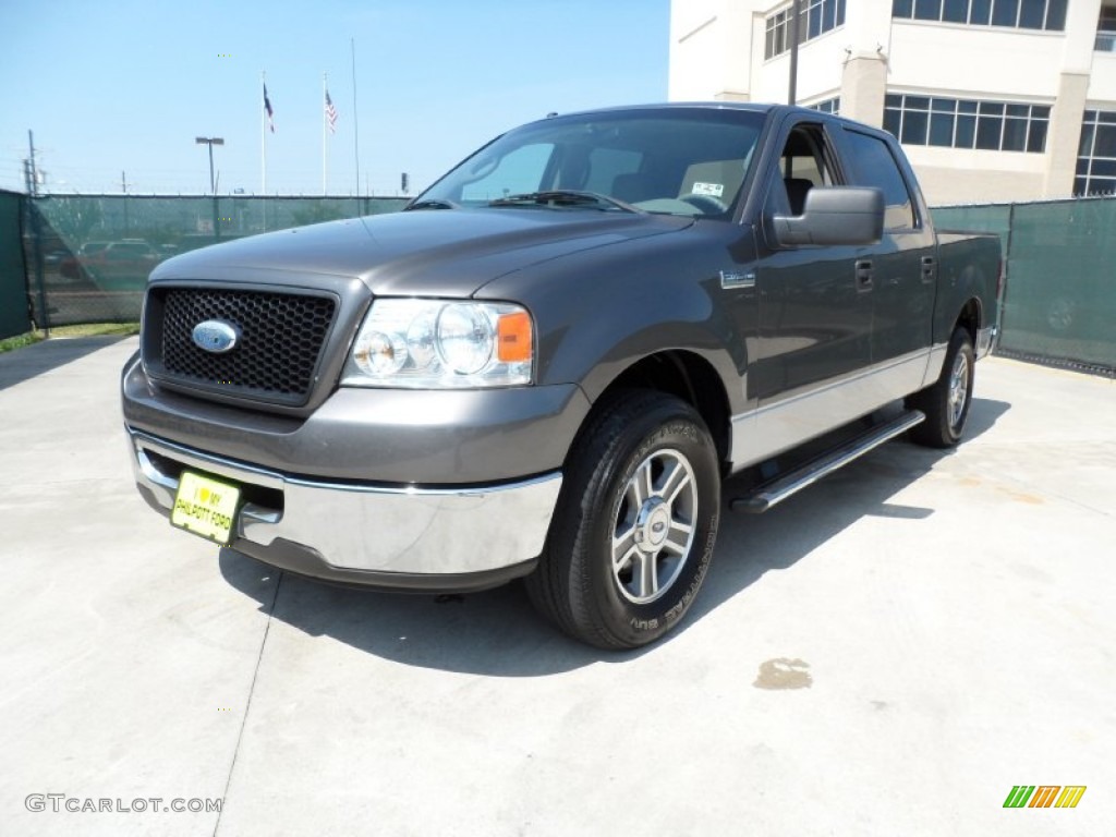 2006 F150 XLT SuperCrew - Dark Shadow Grey Metallic / Medium/Dark Flint photo #7
