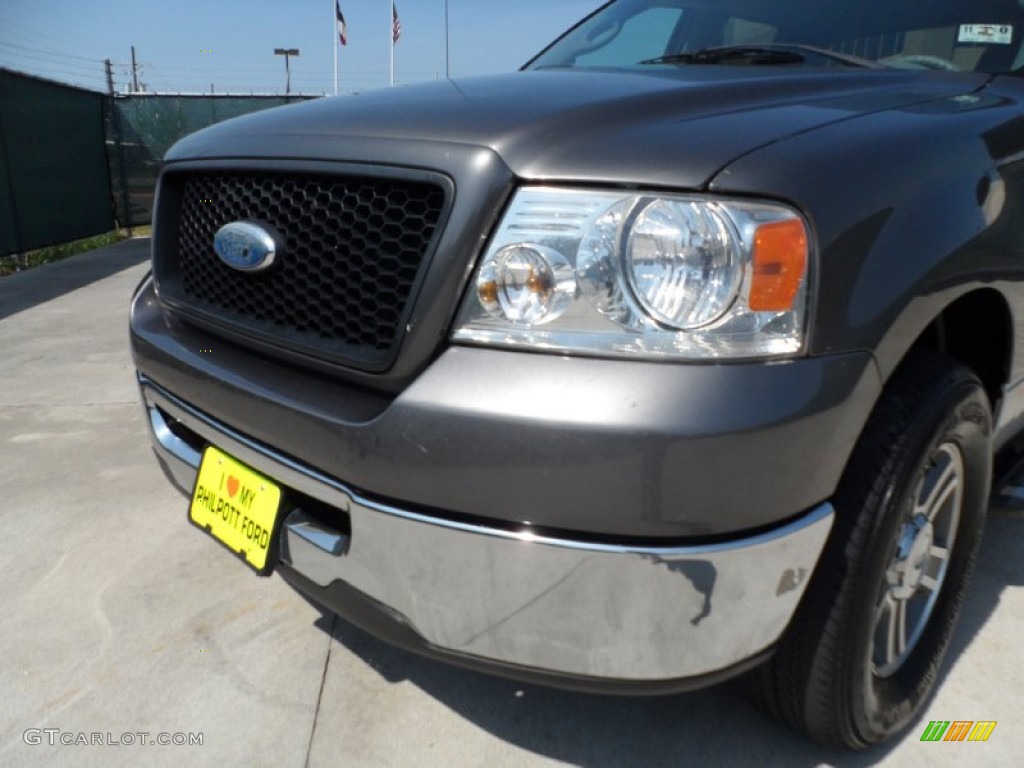 2006 F150 XLT SuperCrew - Dark Shadow Grey Metallic / Medium/Dark Flint photo #14