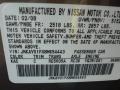KAC: Desert Shadow 2008 Infiniti M 35x AWD Sedan Color Code