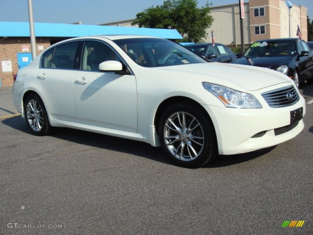 Ivory Pearl White 2008 Infiniti G 35 x S Sedan Exterior Photo #50011126