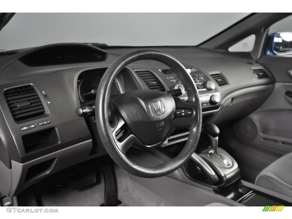 2008 Civic LX Sedan - Atomic Blue Metallic / Gray photo #12
