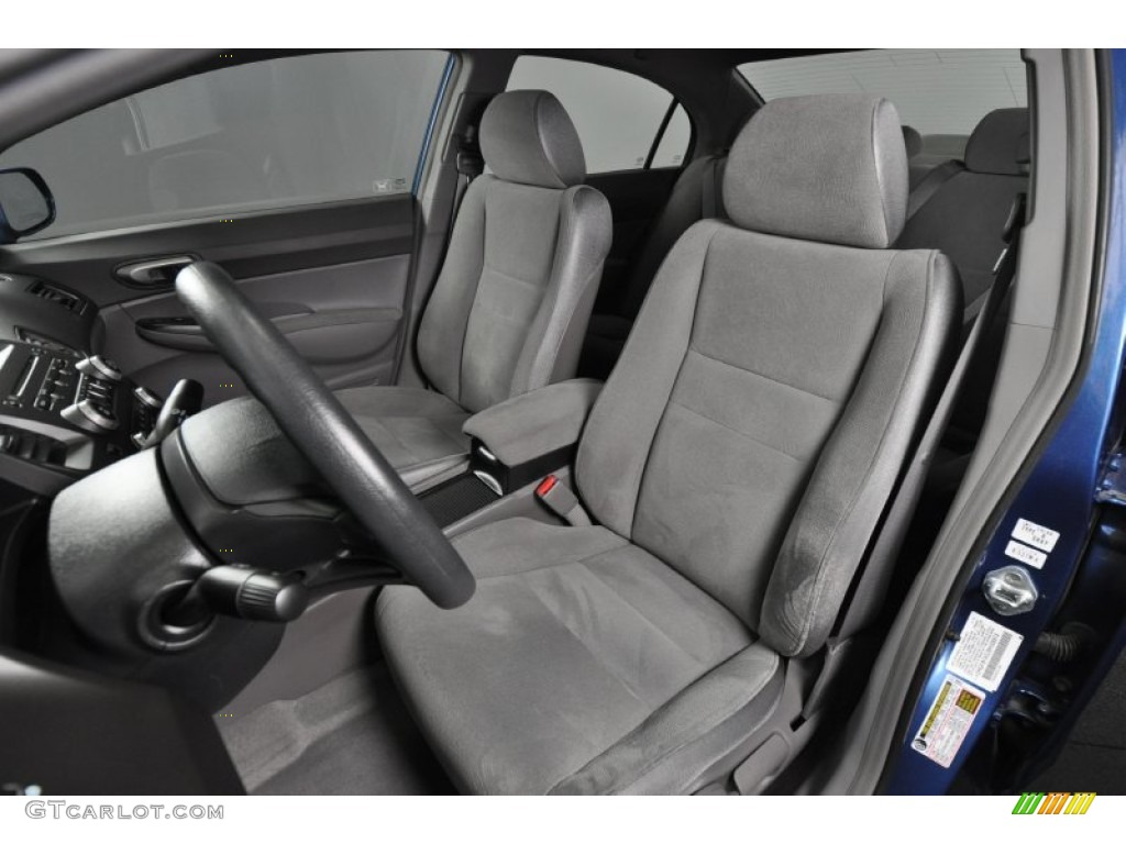 2008 Civic LX Sedan - Atomic Blue Metallic / Gray photo #13