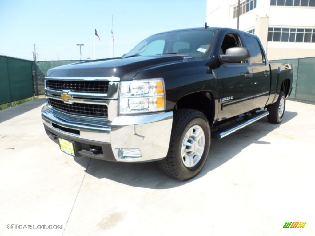 2009 Silverado 2500HD LT Crew Cab 4x4 - Black / Ebony photo #7