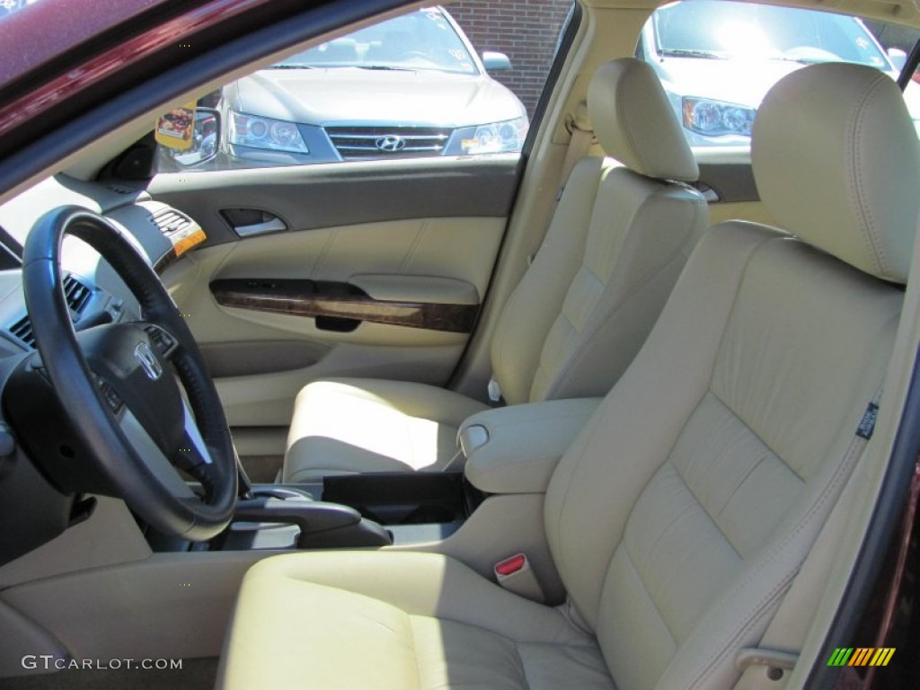 2008 Accord EX-L Sedan - Basque Red Pearl / Ivory photo #12