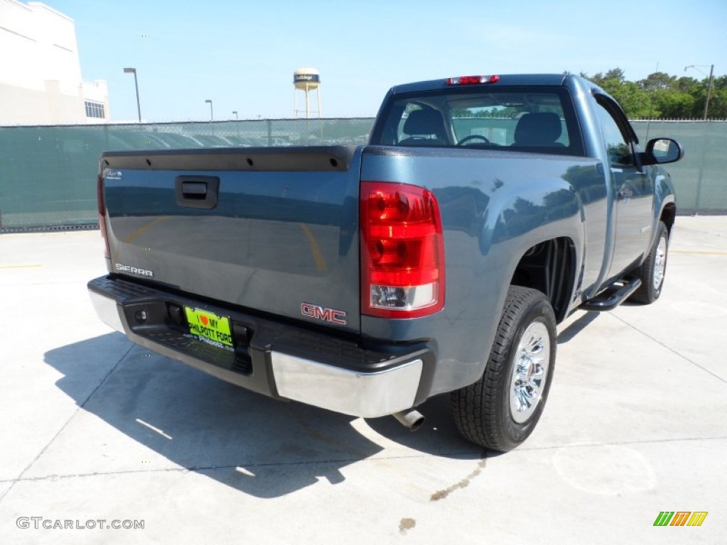 2010 Sierra 1500 Regular Cab - Stealth Gray Metallic / Dark Titanium photo #3