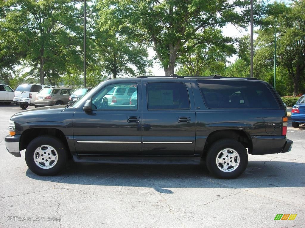 2004 Suburban 1500 LT - Dark Gray Metallic / Tan/Neutral photo #4