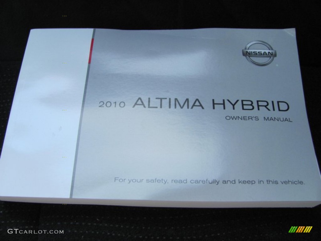 2010 Altima Hybrid - Super Black / Charcoal photo #4