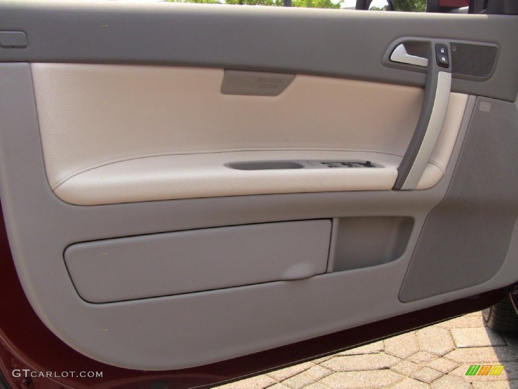2011 Volvo C70 T5 Soverign Hide Calcite Leather/Umbra Brown Door Panel Photo #50015578