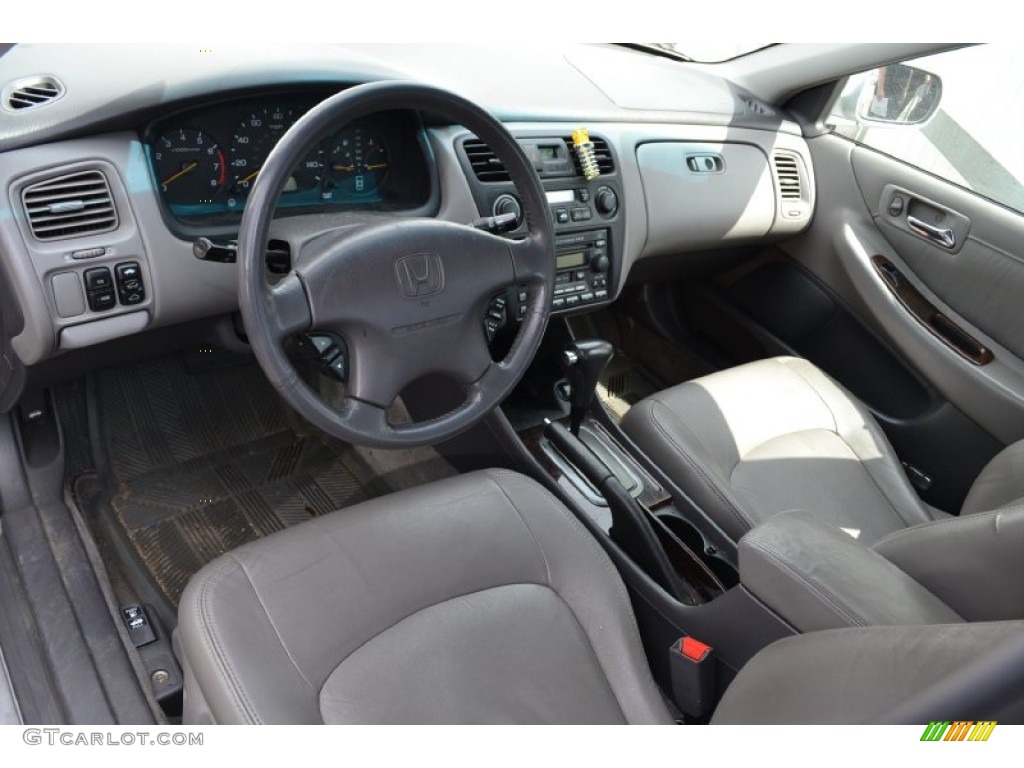 2002 Accord EX V6 Sedan - Satin Silver Metallic / Quartz Gray photo #4