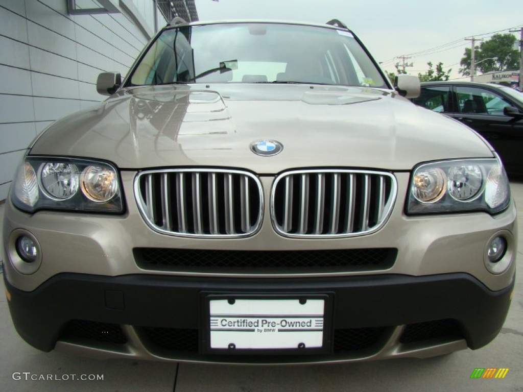 2008 X3 3.0si - Platinum Bronze Metallic / Sand Beige/Black Nevada Leather photo #2