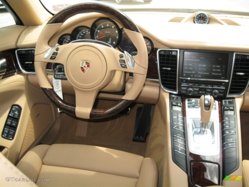 2011 Porsche Panamera V6 Luxor Beige Dashboard Photo #50021734