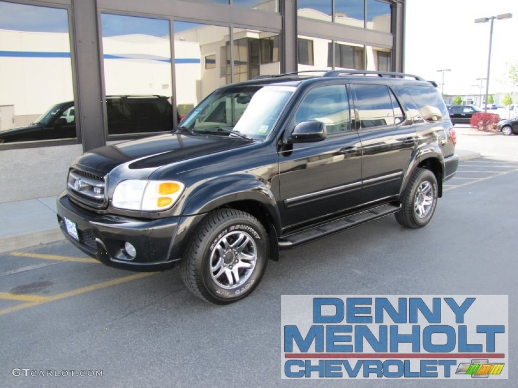 2004 Sequoia Limited 4x4 - Black / Oak photo #1