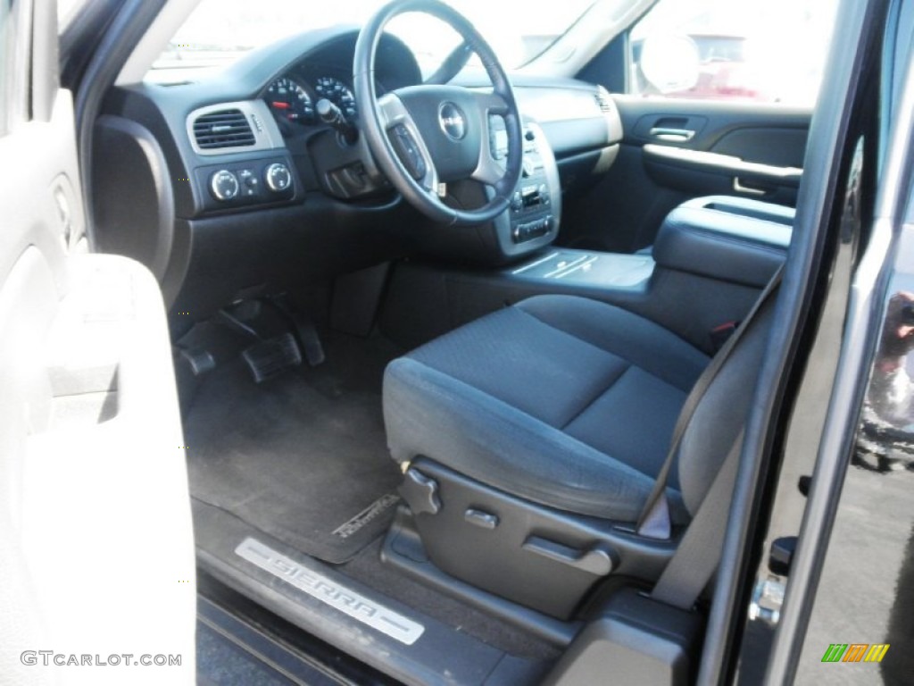 2008 Sierra 1500 SLE Extended Cab 4x4 - Onyx Black / Ebony photo #6