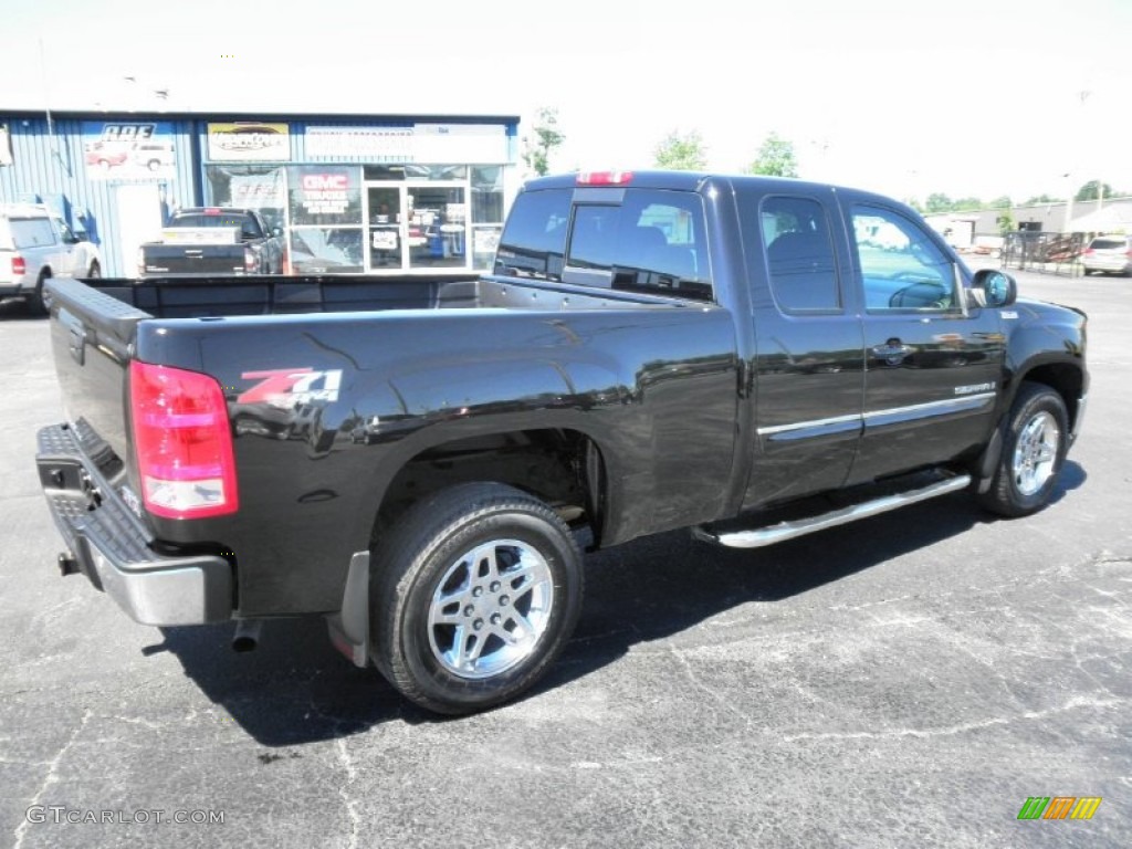 2008 Sierra 1500 SLE Extended Cab 4x4 - Onyx Black / Ebony photo #22