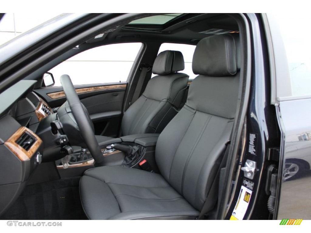 Black Interior 2010 BMW 5 Series 550i Sedan Photo #50022841
