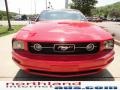 2008 Torch Red Ford Mustang V6 Deluxe Convertible  photo #3