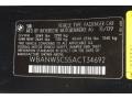 2010 BMW 5 Series 550i Sedan Info Tag
