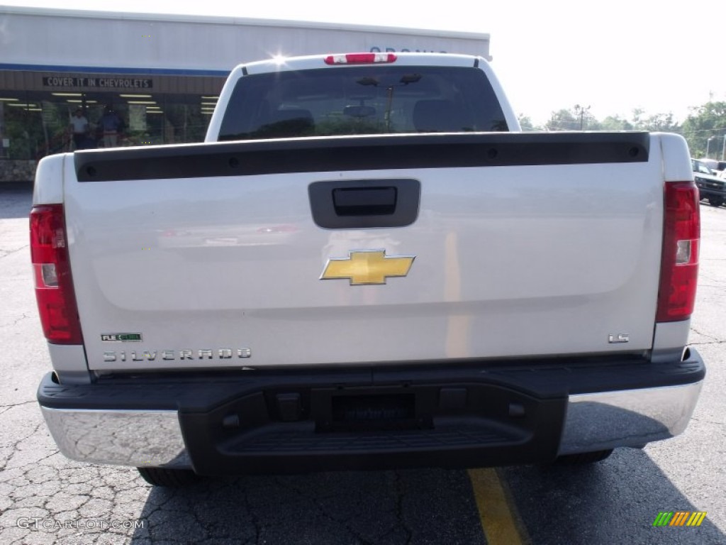 2011 Silverado 1500 LS Extended Cab - Sheer Silver Metallic / Dark Titanium photo #6