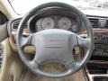 2000 Subaru Outback Beige Interior Steering Wheel Photo