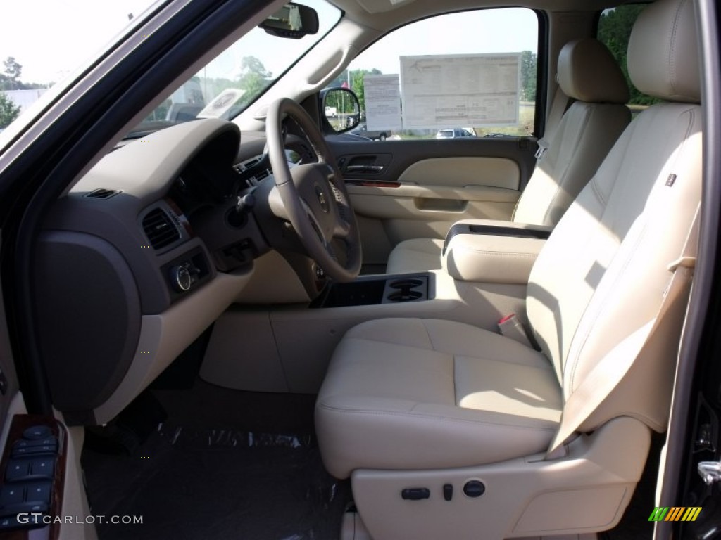 Dark Cashmere/Light Cashmere Interior 2011 Chevrolet Silverado 1500 LTZ Crew Cab Photo #50023654