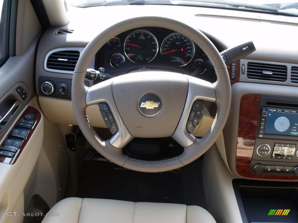 2011 Silverado 1500 LTZ Crew Cab - Black / Dark Cashmere/Light Cashmere photo #15